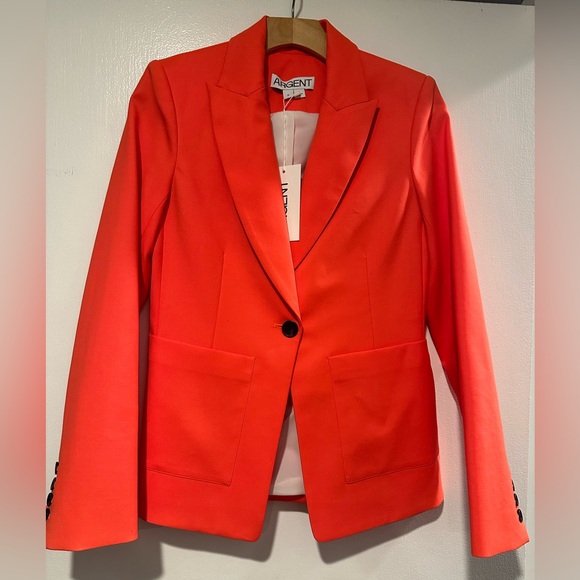 NWT; ARGENT Patch Pocket Blazer
in Wool Twill 🍓 - Picture 4 of 13
